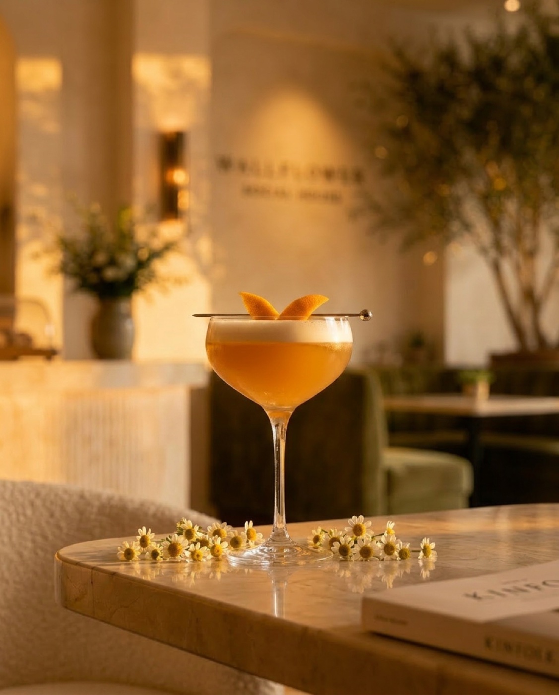 A golden-hour cocktail