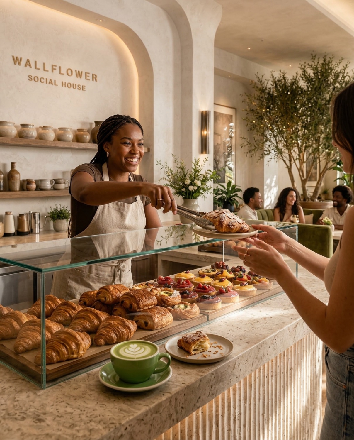 The pastry counter